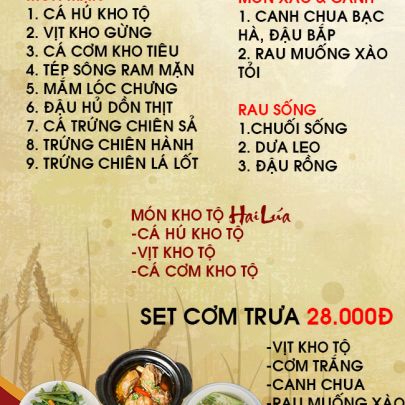 CƠM TRƯA NGÀY 14-09-2022