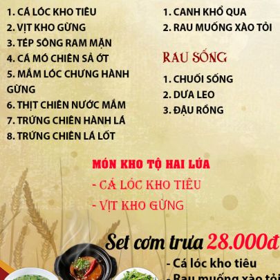 CƠM TRƯA NGÀY 17-07-2023