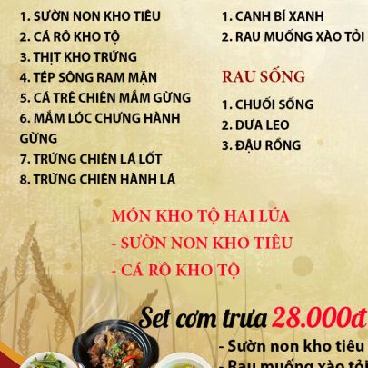 CƠM TRƯA NGÀY 12-06-2023