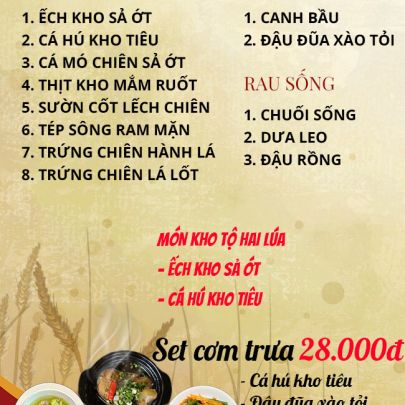 CƠM TRƯA NGÀY 29-06-2023