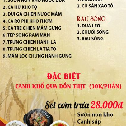 CƠM TRƯA NGÀY 16-05-2025