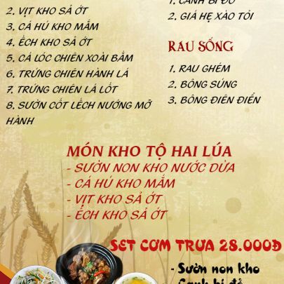 CƠM TRƯA NGÀY 07-06-2024