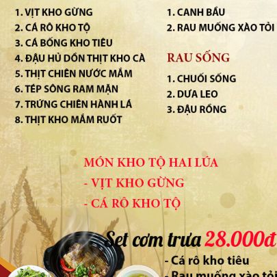 CƠM TRƯA NGÀY 12-05-2023