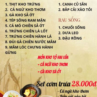 CƠM TRƯA NGÀY 20-02-2023
