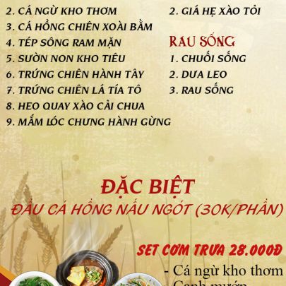 CƠM TRƯA NGÀY 18-08-2025