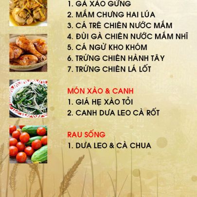 CƠM TRƯA NGÀY 07-04-2022