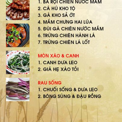 CƠM TRƯA NGÀY 24-03-2022