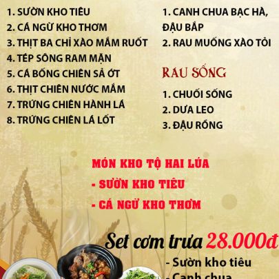 CƠM TRƯA NGÀY 15-08-2023