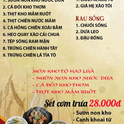 CƠM TRƯA NGÀY 11-03-2025