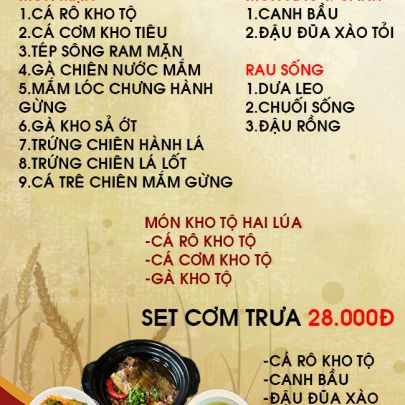 CƠM TRƯA NGÀY 02-11-2022