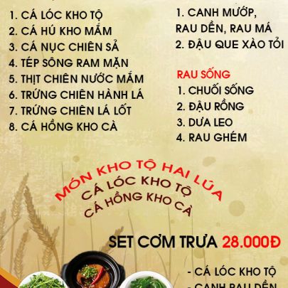 CƠM TRƯA NGÀY 23-03-2023
