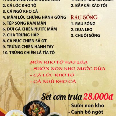 CƠM TRƯA NGÀY 10-02-2025