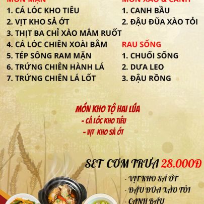 CƠM TRƯA NGÀY 14-02-2023