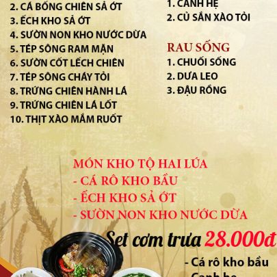 CƠM TRƯA NGÀY 21-12-2023