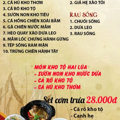 CƠM TRƯA NGÀY 01-11-2024