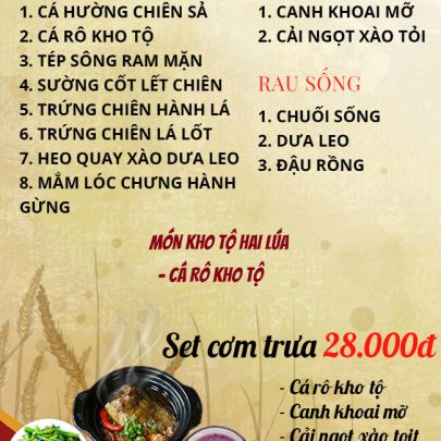 CƠM TRƯA NGÀY 17-02-2023