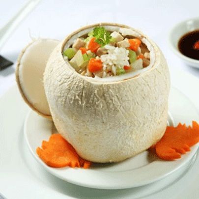 Cơm Hấp Trái Dừa