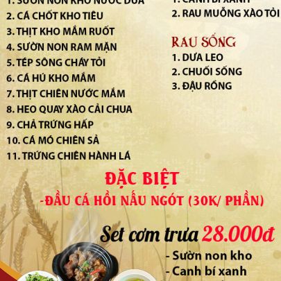 CƠM TRƯA NGÀY 16-09-2025