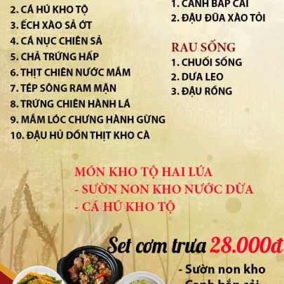 CƠM TRƯA NGÀY 06-11-2024