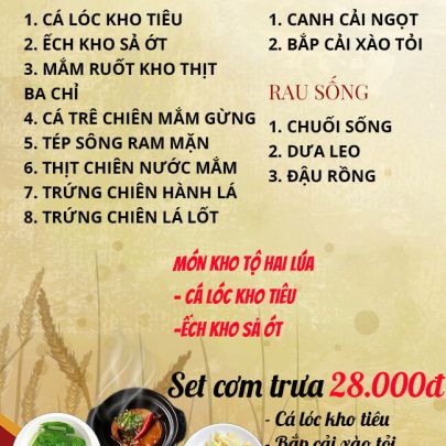 CƠM TRƯA NGÀY 16-05-2023
