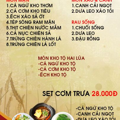 CƠM TRƯA NGÀY 03-11-2022