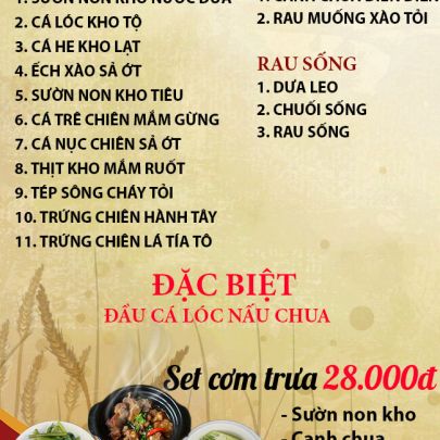CƠM TRƯA NGÀY 21-11-2025