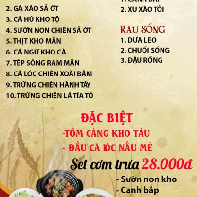 CƠM TRƯA NGÀY 11-11-2025