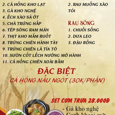 CƠM TRƯA NGÀY 03-06-2025