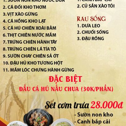 CƠM TRƯA NGÀY 09-07-2025