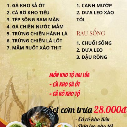 CƠM TRƯA NGÀY 06-04-2023