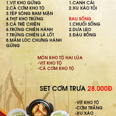 CƠM TRƯA NGÀY 19-09-2022