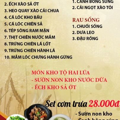 CƠM TRƯA NGÀY 04-12-2024