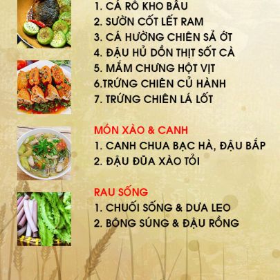 CƠM TRƯA NGÀY 20-04-2022