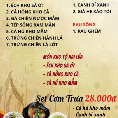 CƠM TRƯA NGÀY 16-02-2023