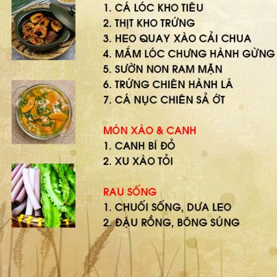 CƠM TRƯA NGÀY 03-06-2022