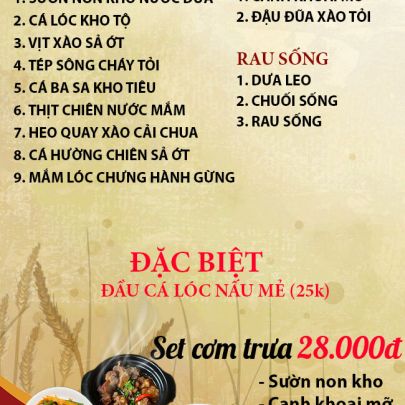 CƠM TRƯA NGÀY 01-10-2025