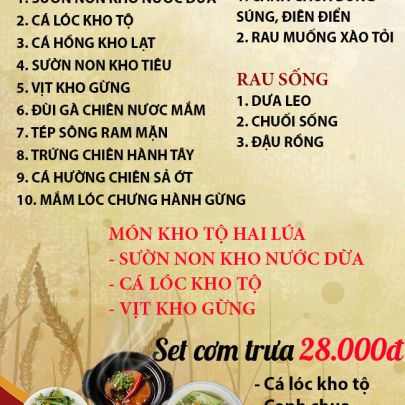 CƠM TRƯA NGÀY 05-03-2025
