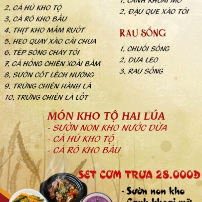 CƠM TRƯA NGÀY 28-05-2024
