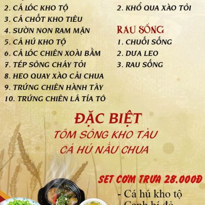 CƠM TRƯA NGÀY 20-01-2026