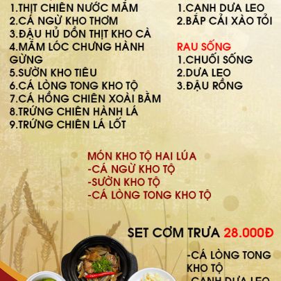 CƠM TRƯA NGÀY 31-10-2022