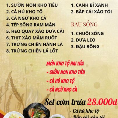 CƠM TRƯA NGÀY 04-05-2023