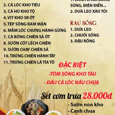 CƠM TRƯA NGÀY 03-12-2025