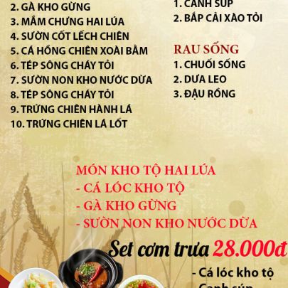 CƠM TRƯA NGÀY 07-12-2023