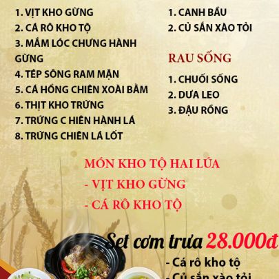 CƠM TRƯA NGÀY 29-05-2023