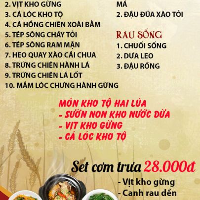 CƠM TRƯA NGÀY 02-07-2024