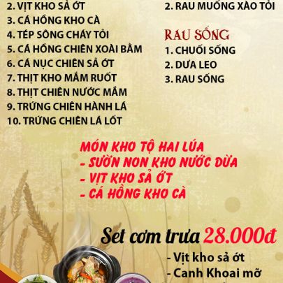 CƠM TRƯA NGÀY 06-06-2024