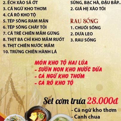CƠM TRƯA NGÀY 06-08-2024