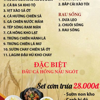 CƠM TRƯA NGÀY 19-11-2025