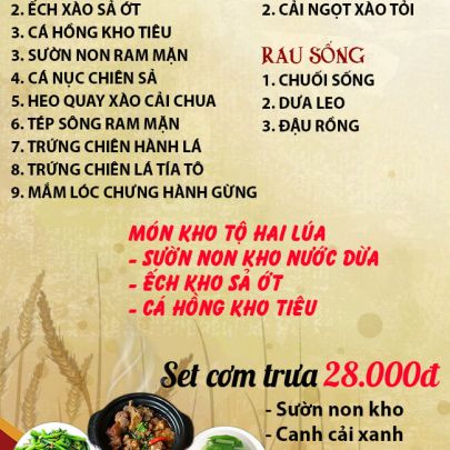 CƠM TRƯA NGÀY 02-08-2024