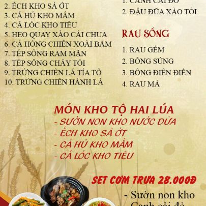 CƠM TRƯA NGÀY 09-07-2024
